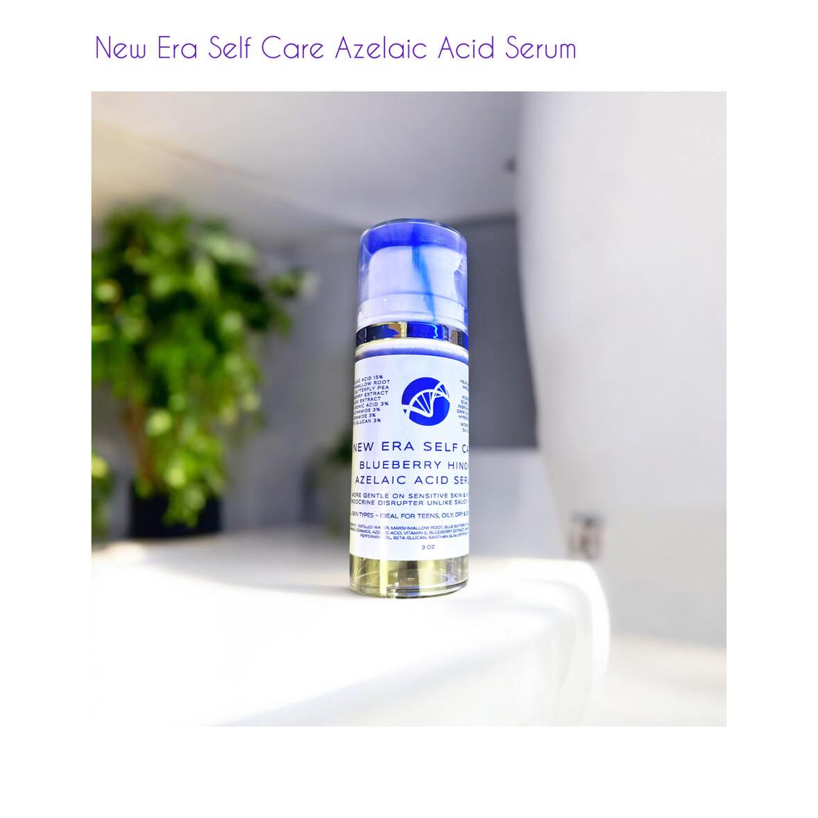 Azelaic Acid Blueberry Hinoki Facial Serum - 15% - GLASS SKIN - NON STICKY