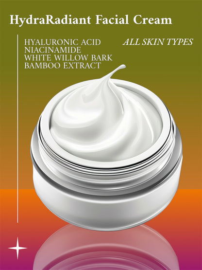 HydraRadiant Facial Cream - WHITE WILLOW BARK & BAMBOO EXTRACT